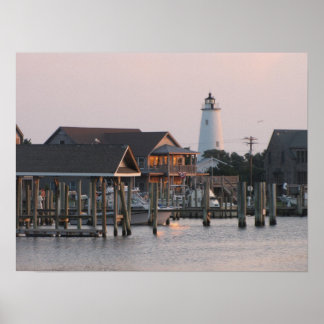 Ocracoke Island Harbor Poster