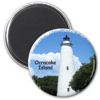 Ocracoke Island Light Magnet by lighthouseenthusiast at Zazzle