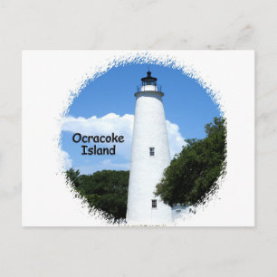 Ocracoke Island Light Postcard