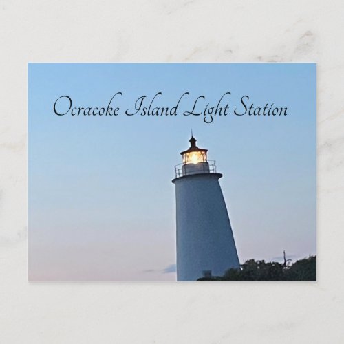 Ocracoke Island Light Station  Postcard