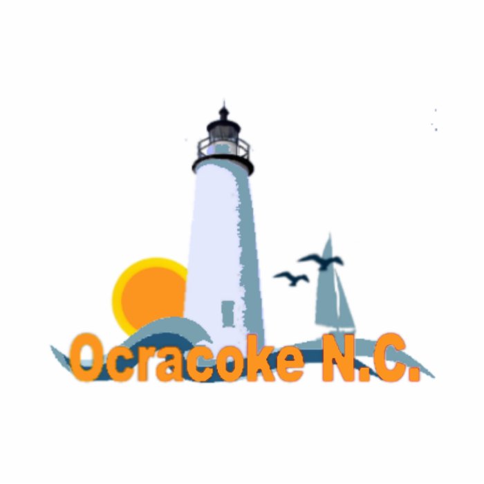 Ocracoke Island Lighthouse. Cut Outs