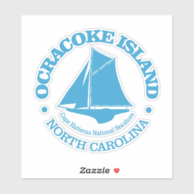 Ocracoke Island (sloop) Sticker (Sheet)