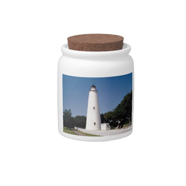 Ocracoke Lighthouse Candy Jar (Front)