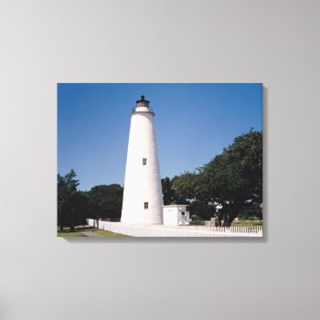 Ocracoke Lighthouse Canvas Print by JTHoward at Zazzle