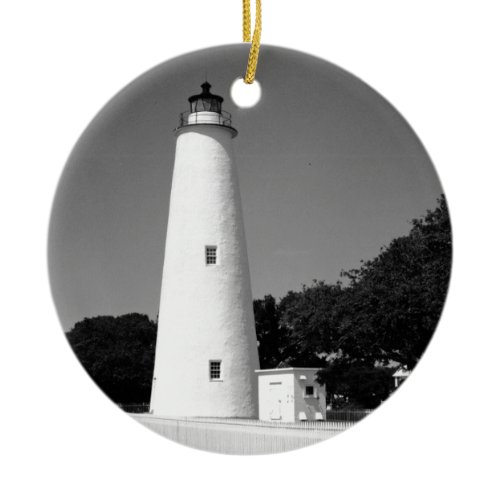 Ocracoke Lighthouse Ceramic Ornament