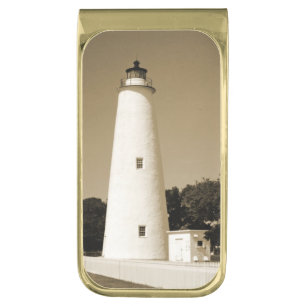 Ocracoke Lighthouse Gold Finish Money Clip