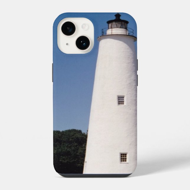 Ocracoke Lighthouse Iphone Case (Back)
