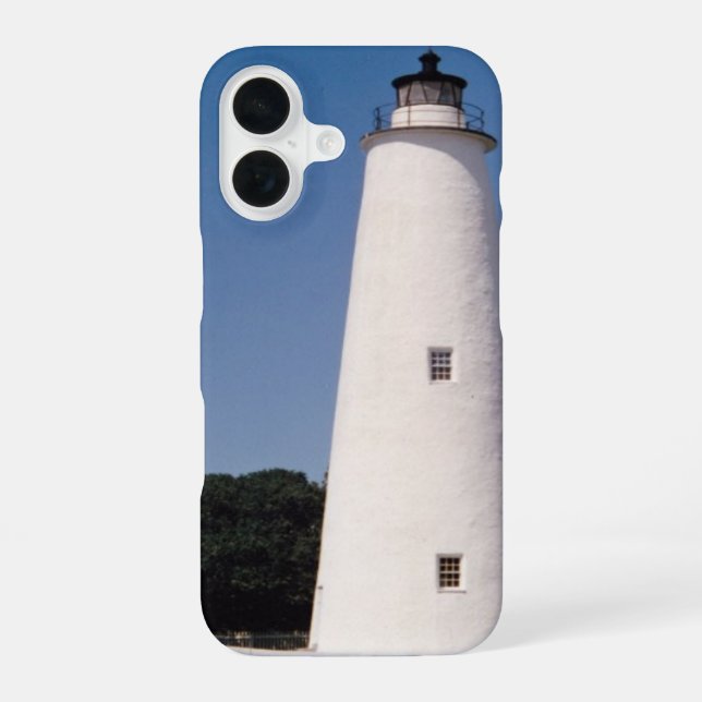 Ocracoke Lighthouse Iphone Case (Back)