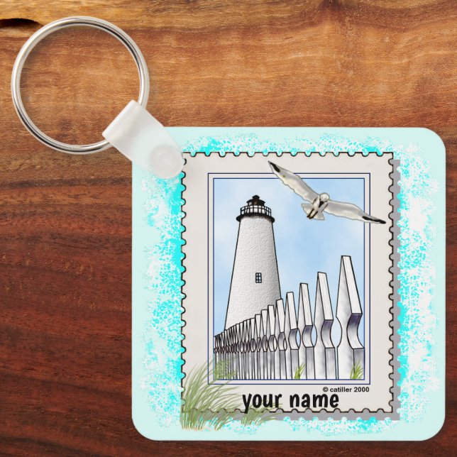Ocracoke lighthouse   keychain (Front)