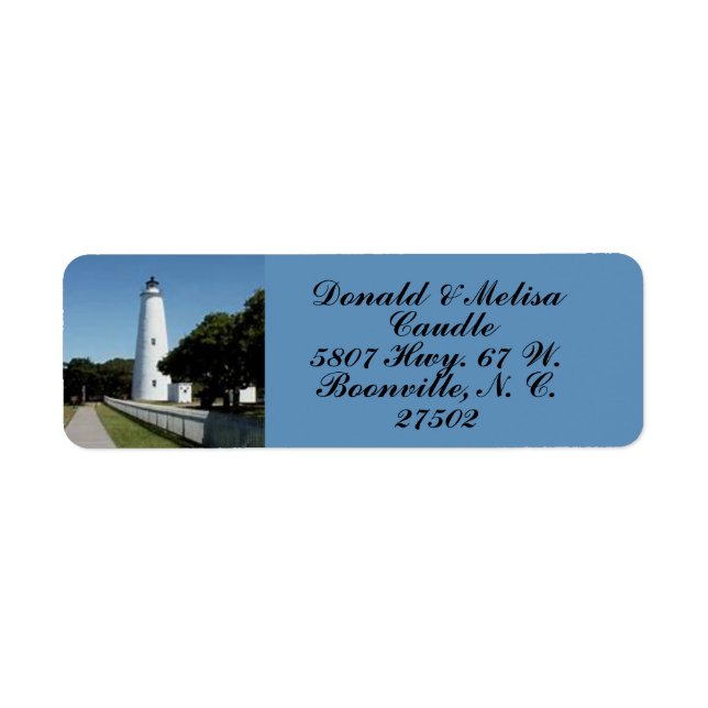 OCRACOKE LIGHTHOUSE LABEL (Front)
