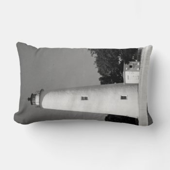 Ocracoke Lighthouse Lumbar Pillow by JTHoward at Zazzle