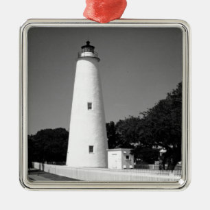 Ocracoke Lighthouse Metal Ornament