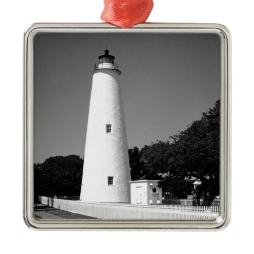 Ocracoke Lighthouse Metal Ornament