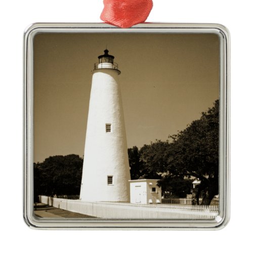 Ocracoke Lighthouse Metal Ornament