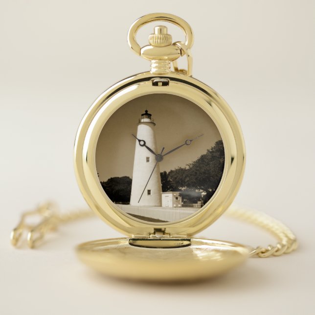 Ocracoke Lighthouse Pocket Watch (Inside)