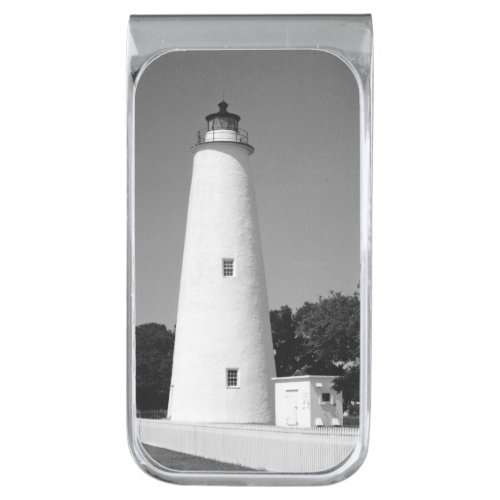 Ocracoke Lighthouse Silver Finish Money Clip