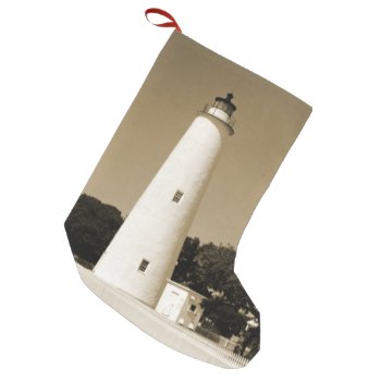 Ocracoke Lighthouse Small Christmas Stocking by JTHoward at Zazzle