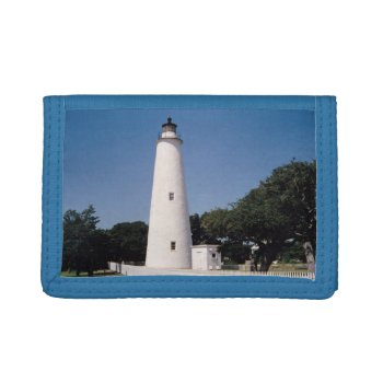 Ocracoke Lighthouse Tri-fold Wallet by JTHoward at Zazzle