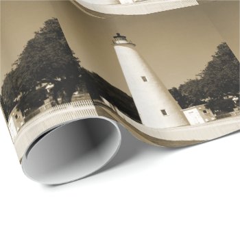 Ocracoke Lighthouse Wrapping Paper by JTHoward at Zazzle