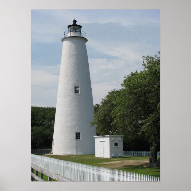 Ocracoke, North Carolina Lighthouse Print (Front)