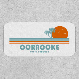 Ocracoke North Carolina Sun Palm Trees Patch