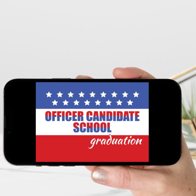 OCS, Officer Candidate School Graduation Congrats Card (Front Digital)