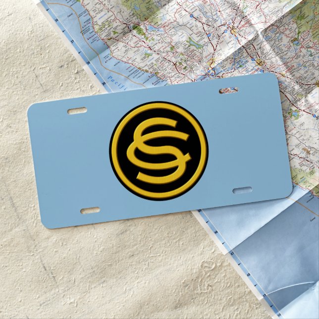 OCS Officer Candidate School  License Plate (In Situ)