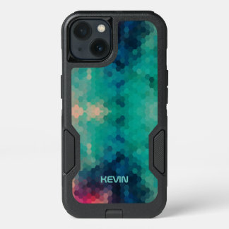 Octagon Colorful Geometric Modern Pattern iPhone 13 Case