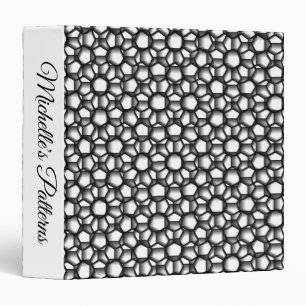 Octagon Lace 3 Ring Binder
