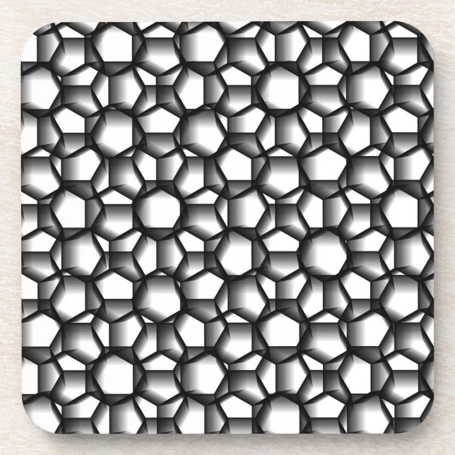 Octagon Lace Beverage Coaster (Front)