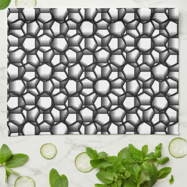 Octagon Lace Kitchen Towel (Folded)