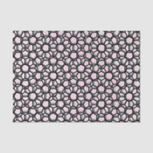 Octagon Lace Pink Tissue Paper