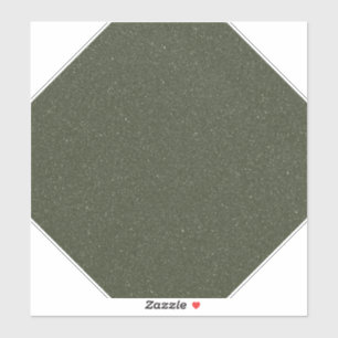 Octagon Moss Green - Custom-Cut Vinyl Sticker