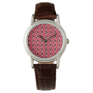 Octagon shaped Ruby Gemstone July Birthstone Red Watch