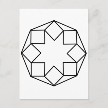 Octagon Square Postcard by AngelsMadeSimple at Zazzle