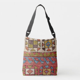 Octagon Stars 19th Century Colorful Classic Crossbody Bag