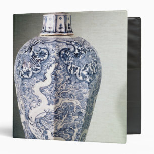 Octagonal 'Mei- P'ing' vase with white 3 Ring Binder