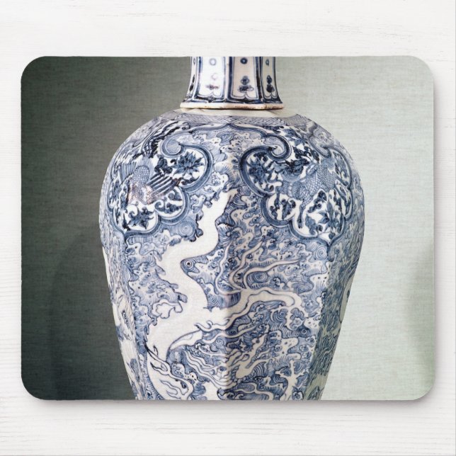 Octagonal 'Mei- P'ing' vase with white Mouse Pad (Front)