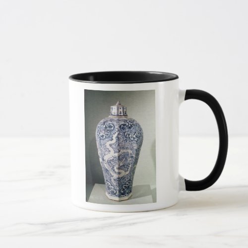 Octagonal Mei_ Ping vase with white Mug