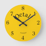 Octal Clock Live Your Life In Base 8 at Zazzle