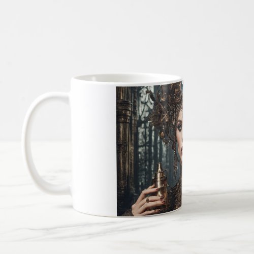 Octavia A Steampunk Sorceress Coffee Mug