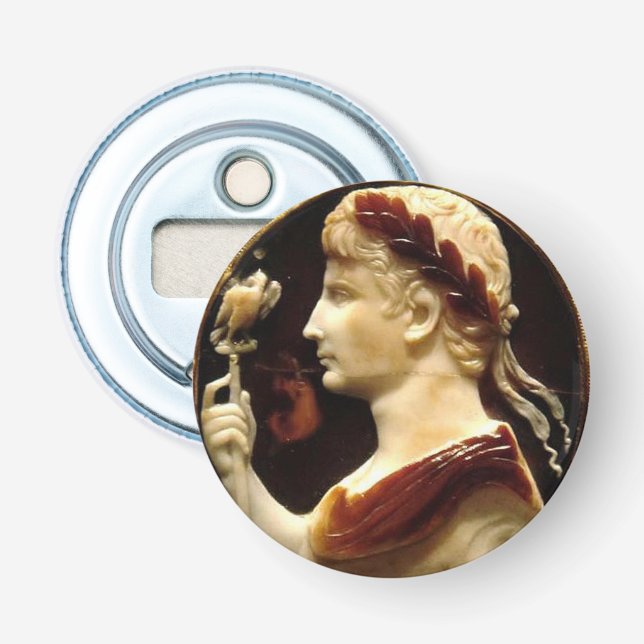 Octavian Augustus Cameo Lothair Cross Ancient Rome Bottle Opener (Front)