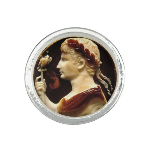 Octavian Augustus Cameo Roman Emperor Ring