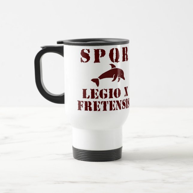 Octavian's 10th Fretensis Roman Legion Dolphin Mug (Left)