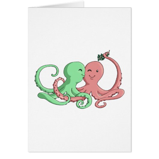 Octi Mistletoe Cards (Front)