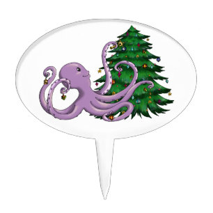 Octi Tree Cake Topper