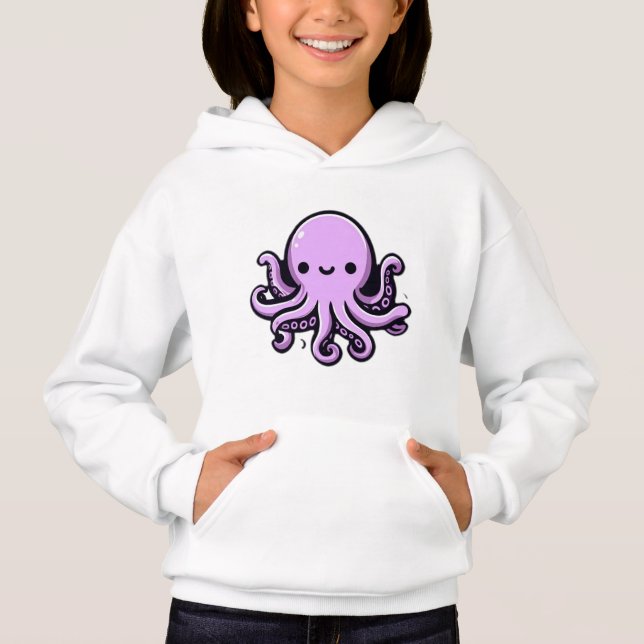 Octo-Adventures: Kids’ Tee & Hoodie (Front)