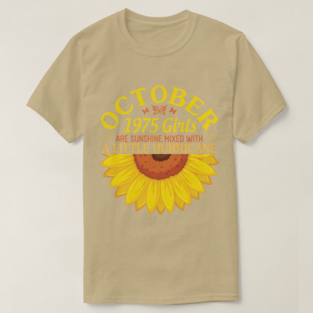 October 1975 Girls Are Sunshine Mixed With A Littl T-Shirt (Design Front)