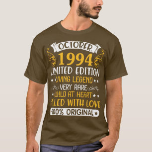 October 1994 Limited Edition LivingVery Rare Wild T-Shirt