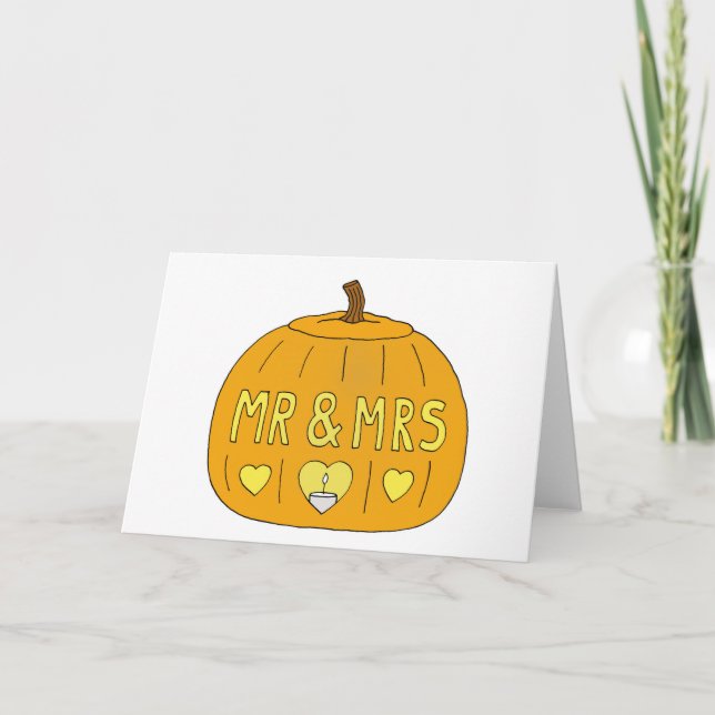 October 31st Halloween Wedding Anniversary Card (Front)